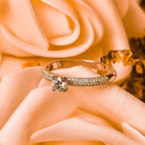 Person hiking on a trail through mountains while taking a photo with phone